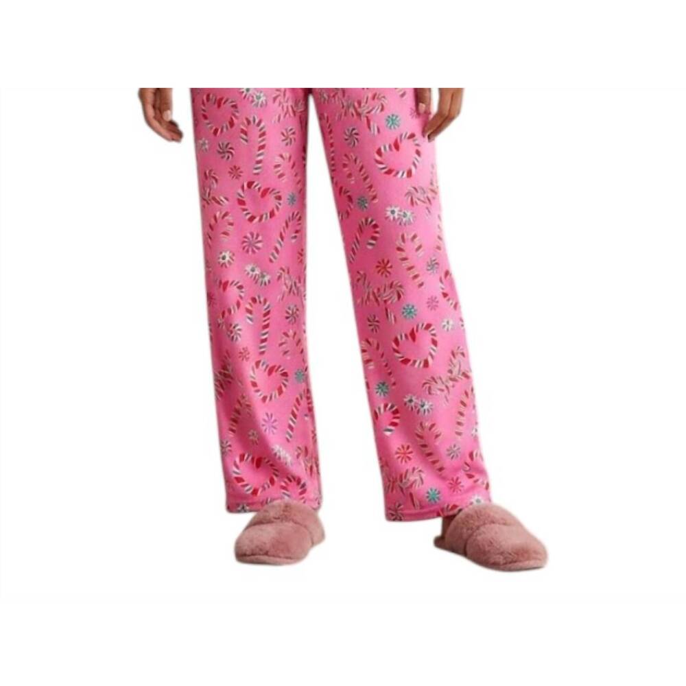 NEW ISCREAM merry mints plush pants in pink